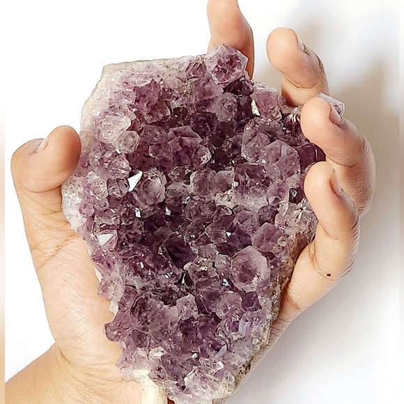 Reserved Amethyst on Pin Stand Crystals & Stones Display Boho Home Decor - Picture 1 of 8